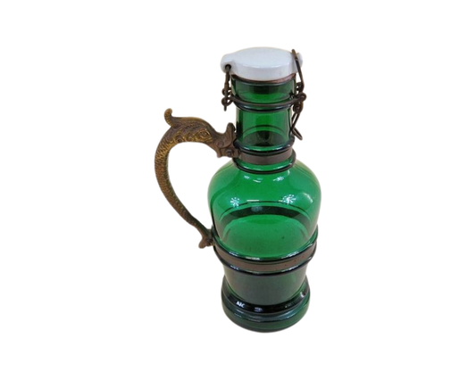 Vintage Herrenhauser Bottle With brass handle