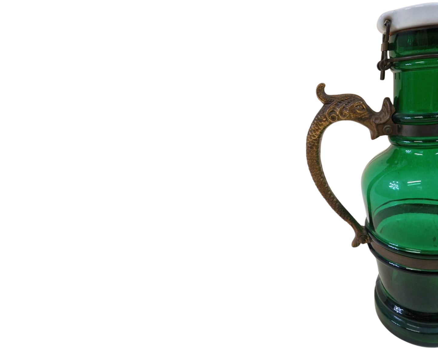 Vintage Herrenhauser Bottle With brass handle