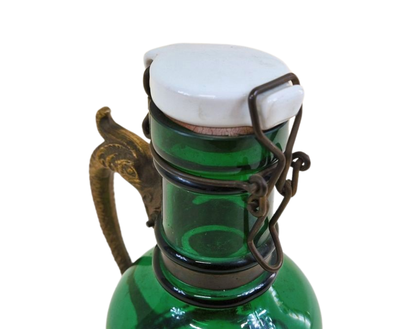 Vintage Herrenhauser Bottle With brass handle