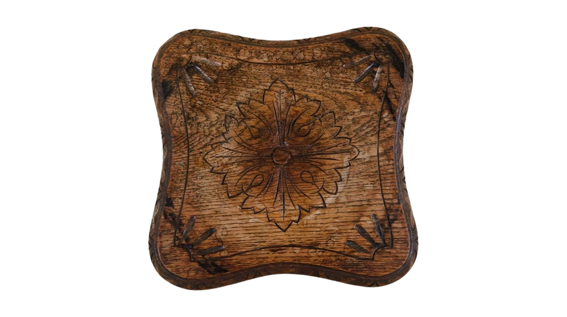 Barley Twist Table with carved top