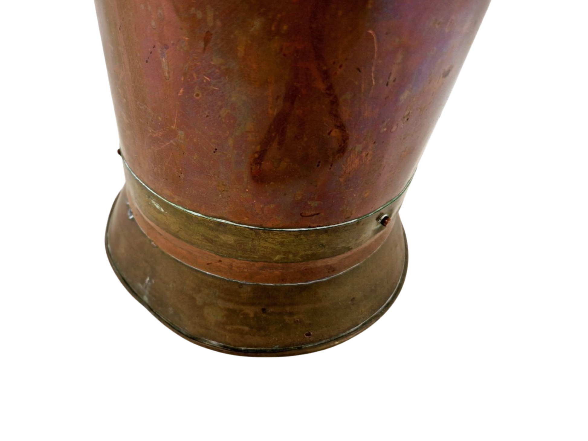 Vintage 5 Kan Copper Brass Umbrella Holder - Dutch Coal